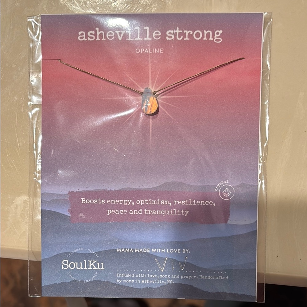 SoulKu Opaline Necklace - rare Asheville Strong edition new in wrapping